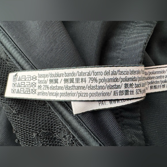 Victoria's Secret Dream Angels unlined black lace-up corset top, Size Large - Picture 12 of 12